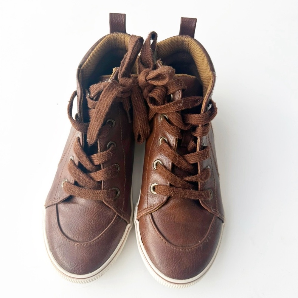 Cat & Jack brown sneakers boy size 13